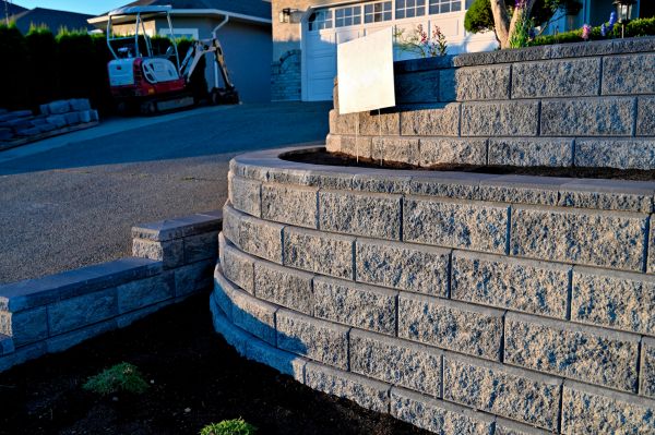 Stone Retaining Wall Repair in Sterling