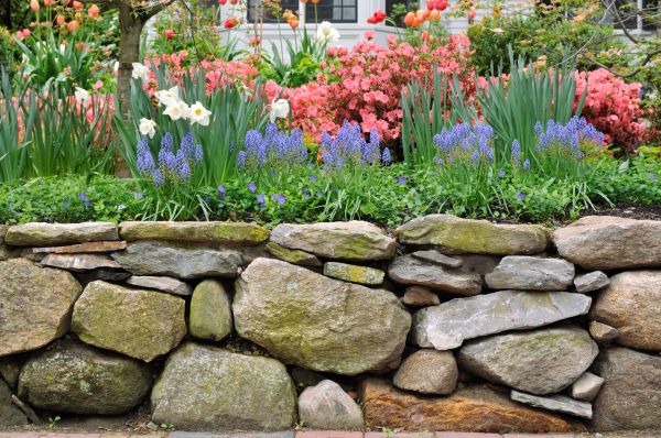 Stone Wall Hardscaping in Sterling
